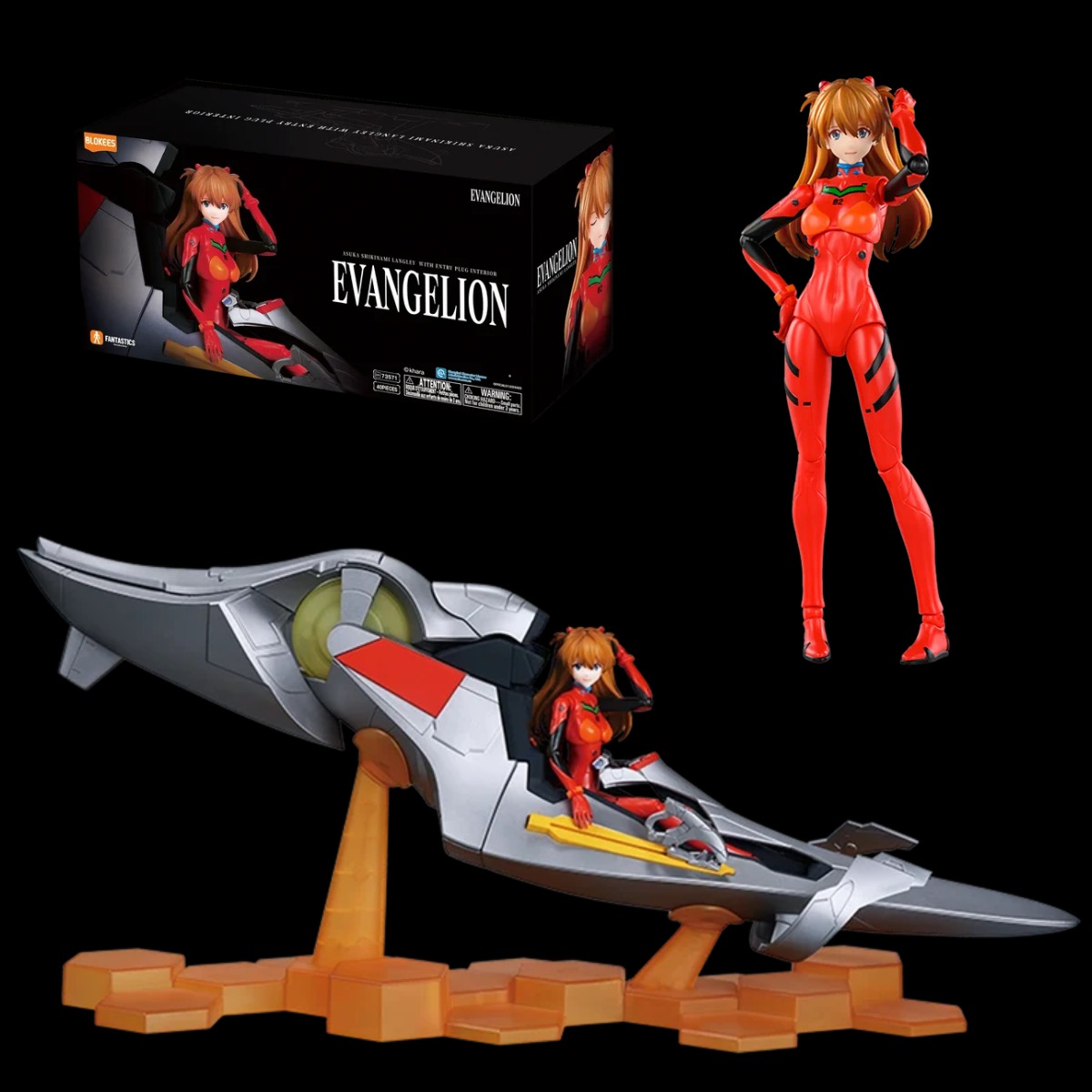 Asuka Shikinami Langley Plug Suit + Entry Plug - Evangelion Fantastic Series Vol. 03