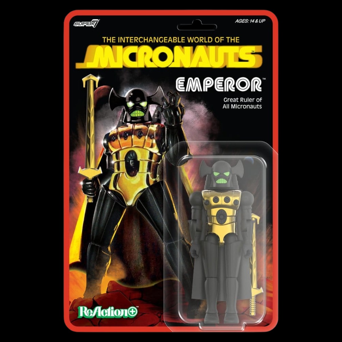 Micronauts ReAction+ Action Figure Wave 03 Emperor 10 cm