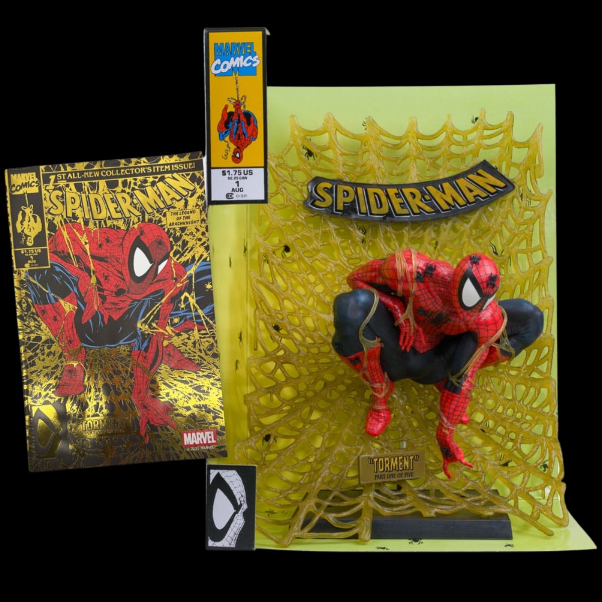 Marvel Collection PVC Statue 1/6 Spider-Man (Spider-Man #1) (Gold Edition) (Gold Label) 15 cm